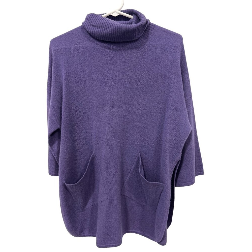 Oats Cashmere by Debra Hayburn Turtleneck Pullover Sweater Size XS Cashmere Knit